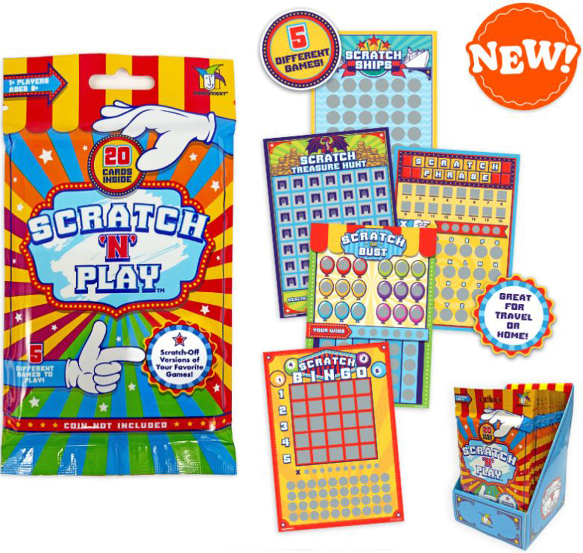 Scratch N Play- 20 Card Pack
