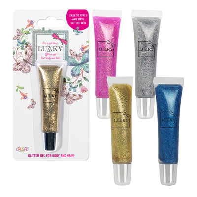 Body & Hair Glitter Gel- Pick Your Color!