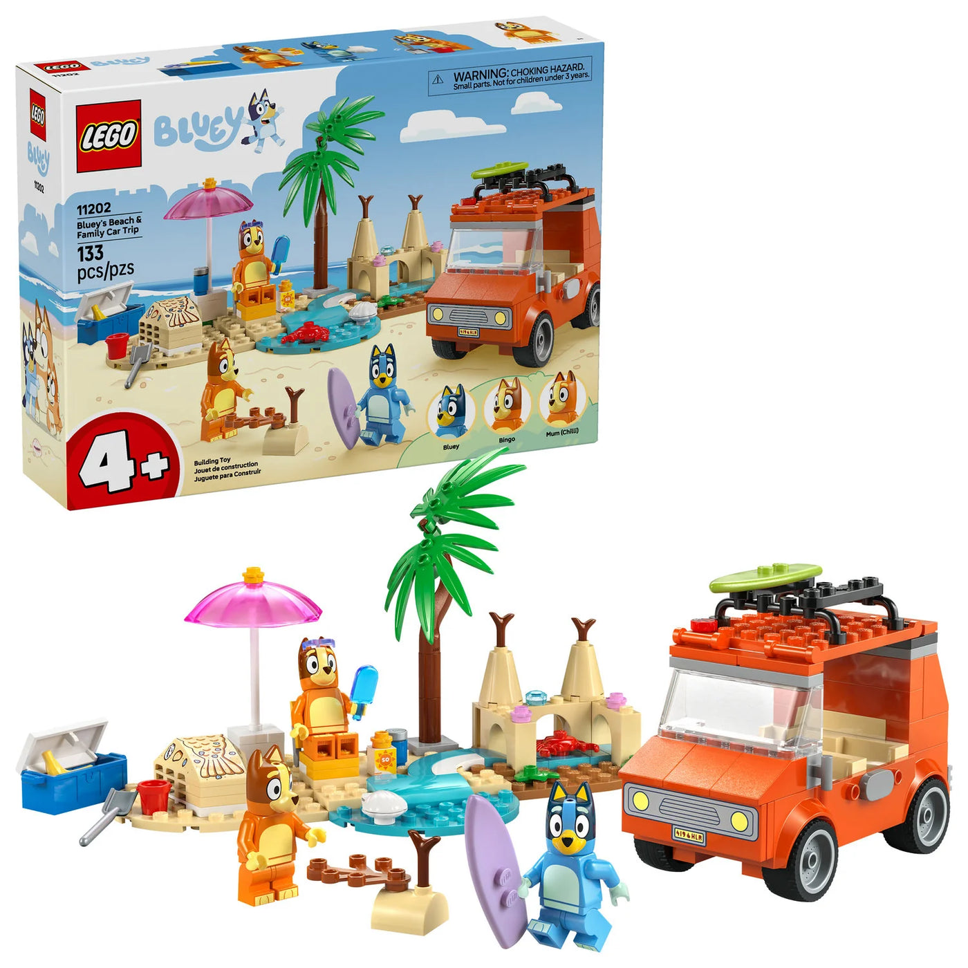 LEGO Duplo Bluey's Beach & Family Car