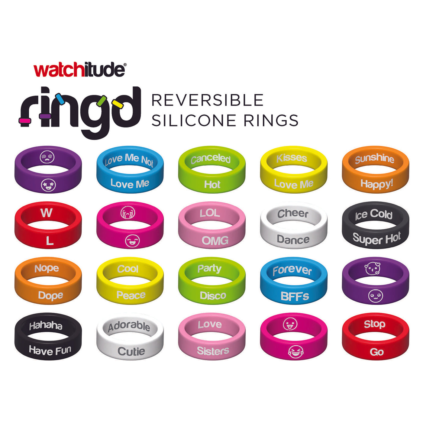 Ring'd Reversible Silicone Rings (sold individually)