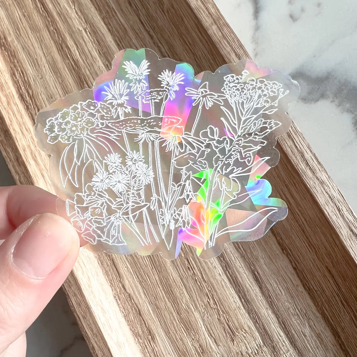Sun Catcher Sticker - Wildflower