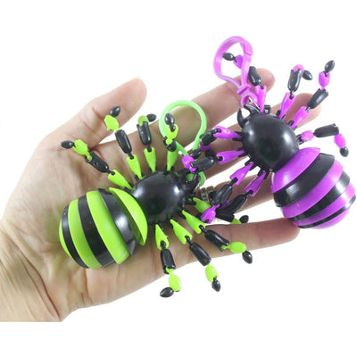 3" Sensory Wiggle Spider Fidget Clip