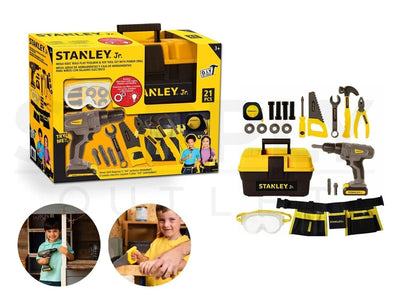 Stanley Jr. Battery Operated 21 Piece Pretend Play Toolset