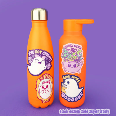 Read More Books Spooky Ghost Reading Gift Sticker