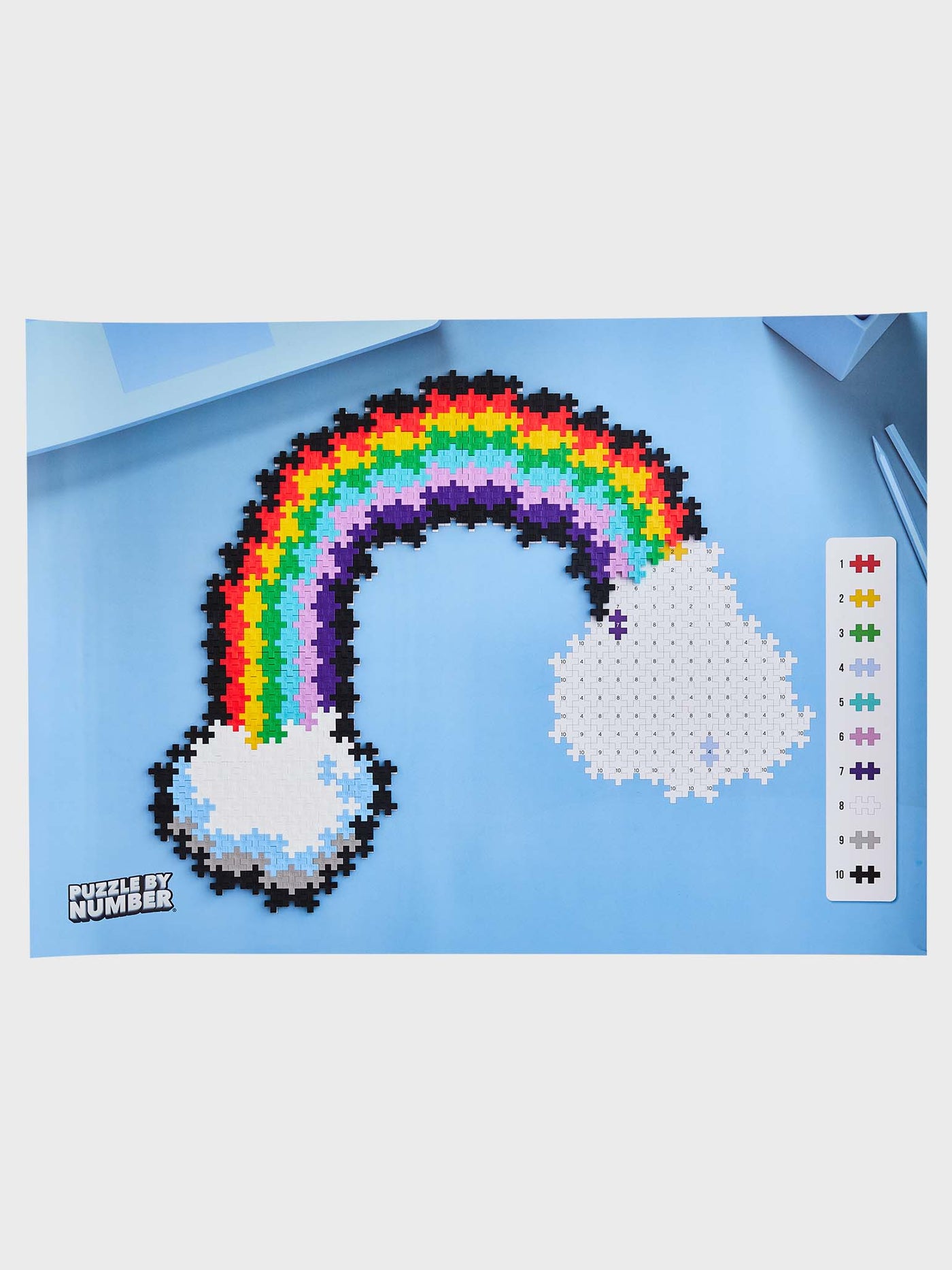 Plus-Plus Puzzle by Number Rainbow
