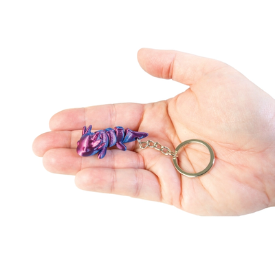 3D Printed Axolotl Key Chain