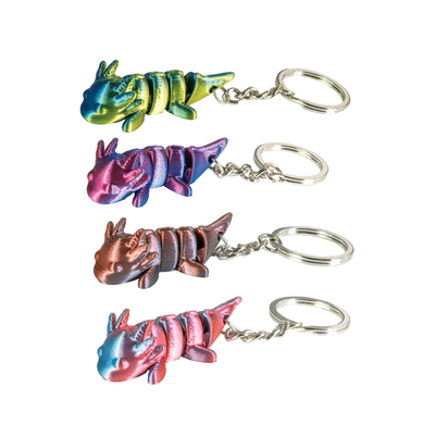 3D Printed Axolotl Key Chain