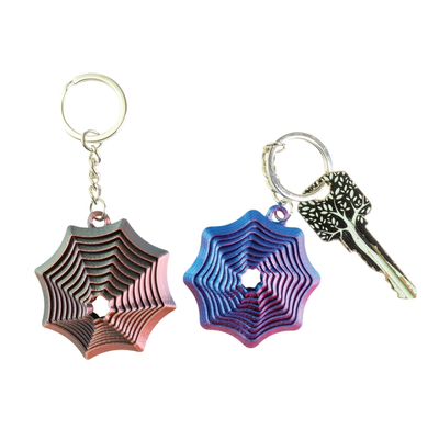 3D Printed Spider Web Key Chain