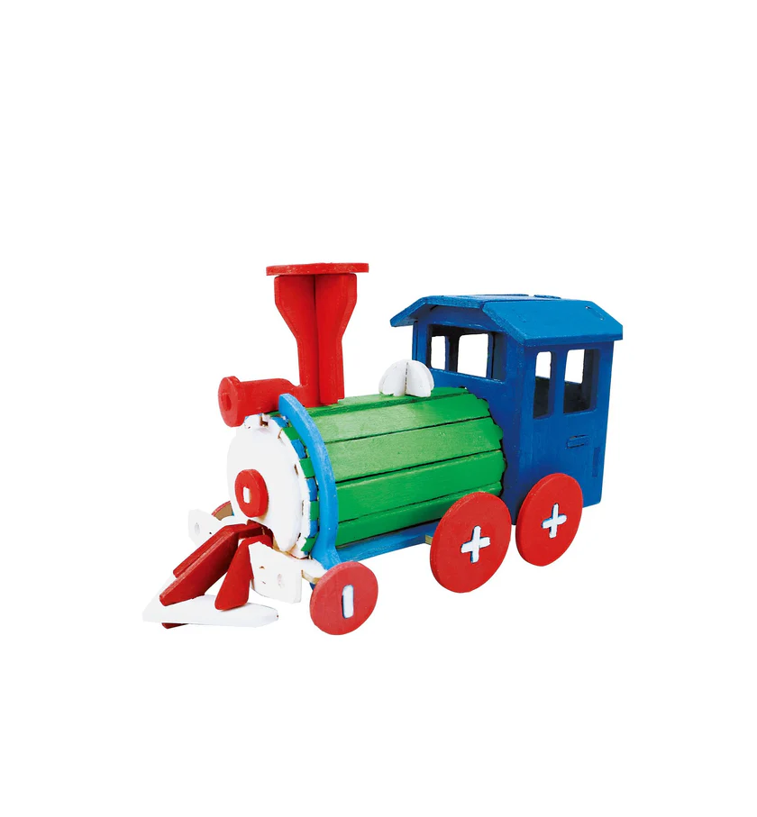 Painting 3D Wooden Locomotive