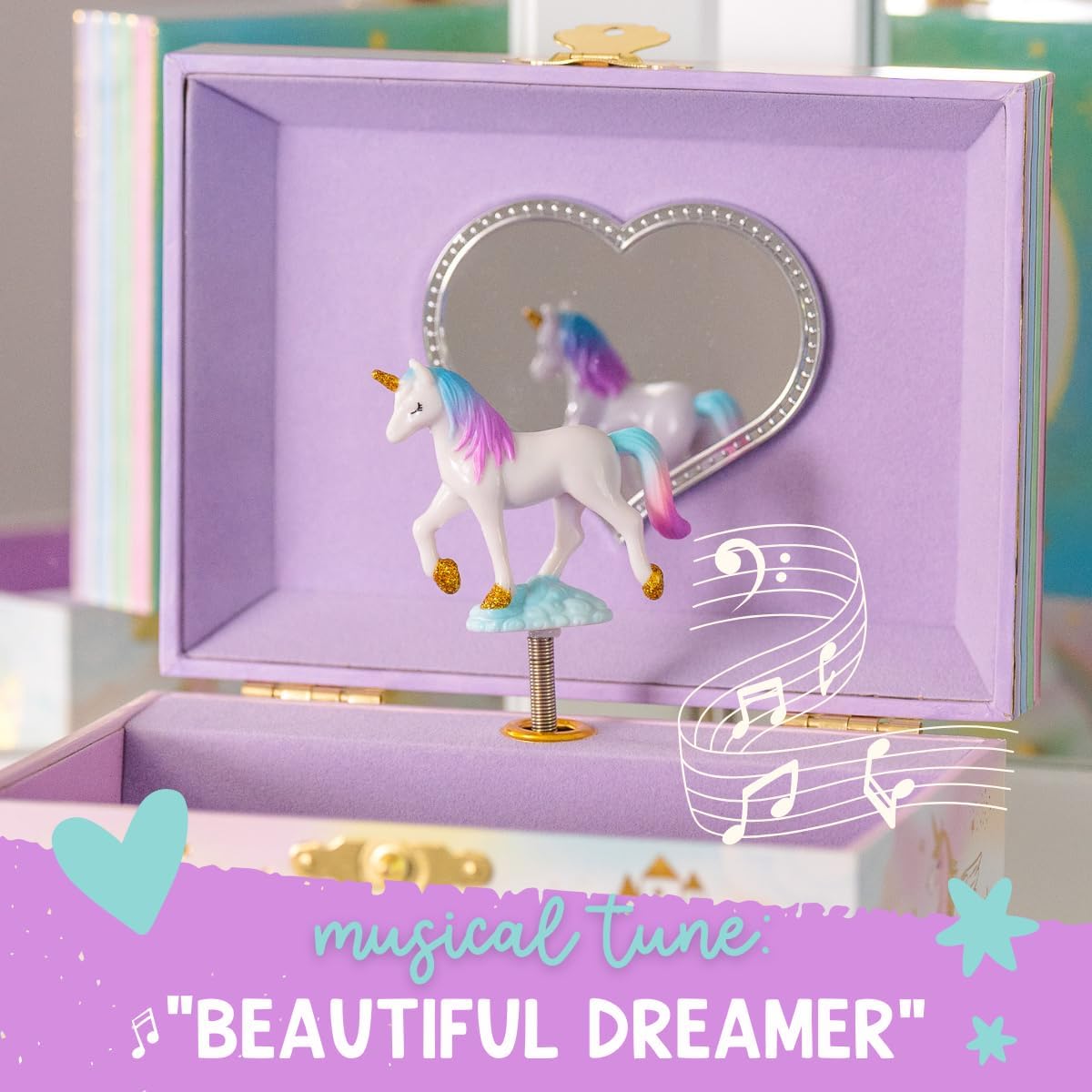 Magical Unicorn Jewelry Box- 2 Drawer