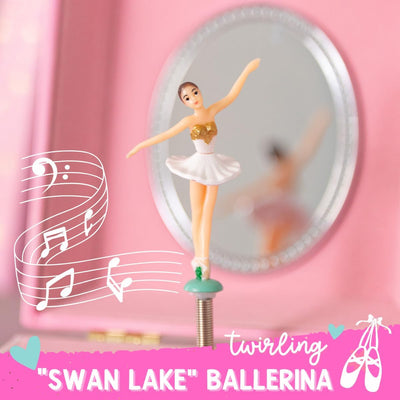 Twirling Ballerina Jewelry Box- 2 Drawer