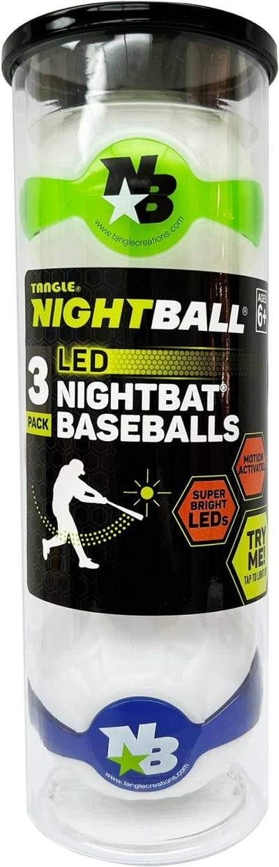 NightBall Baseball 3 Pack