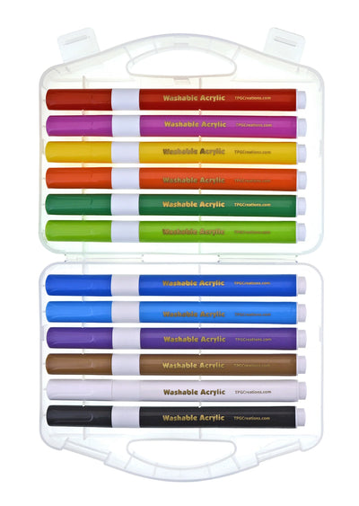 Magic Stix Washable Acrylic Markers 12 pc Set