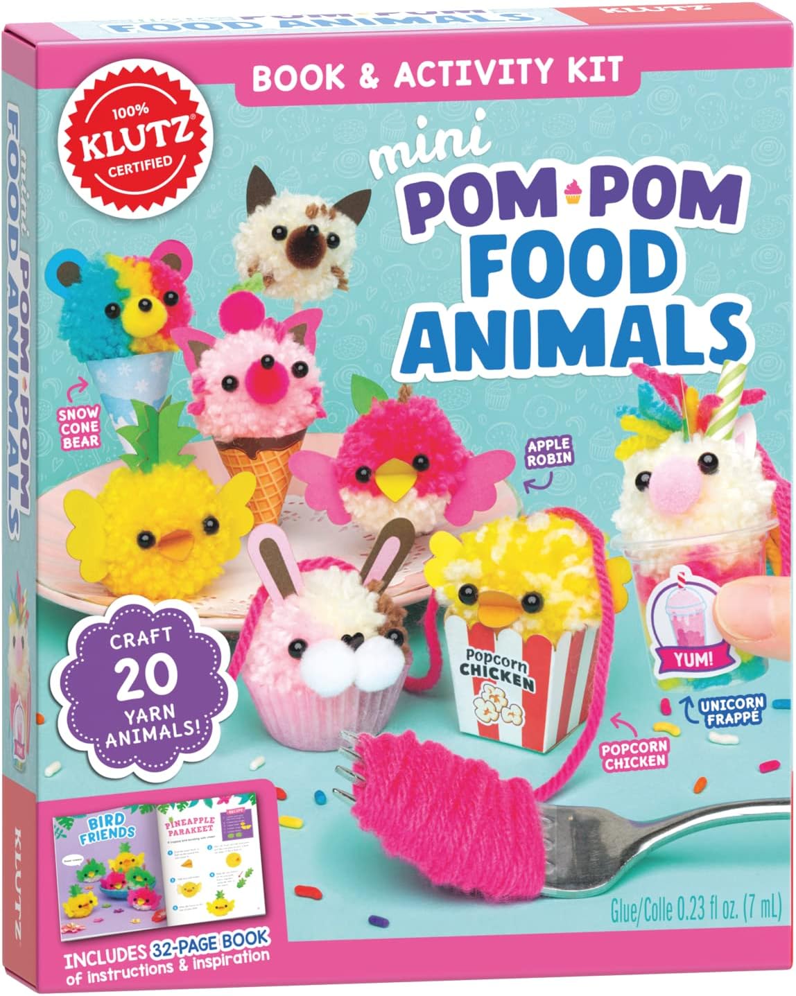 Klutz Mini Pom Pom Food Animals