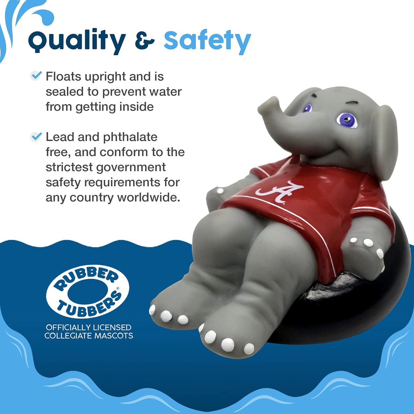 Crimson Tide Big Al Floating Bath Toy & Memorabilia