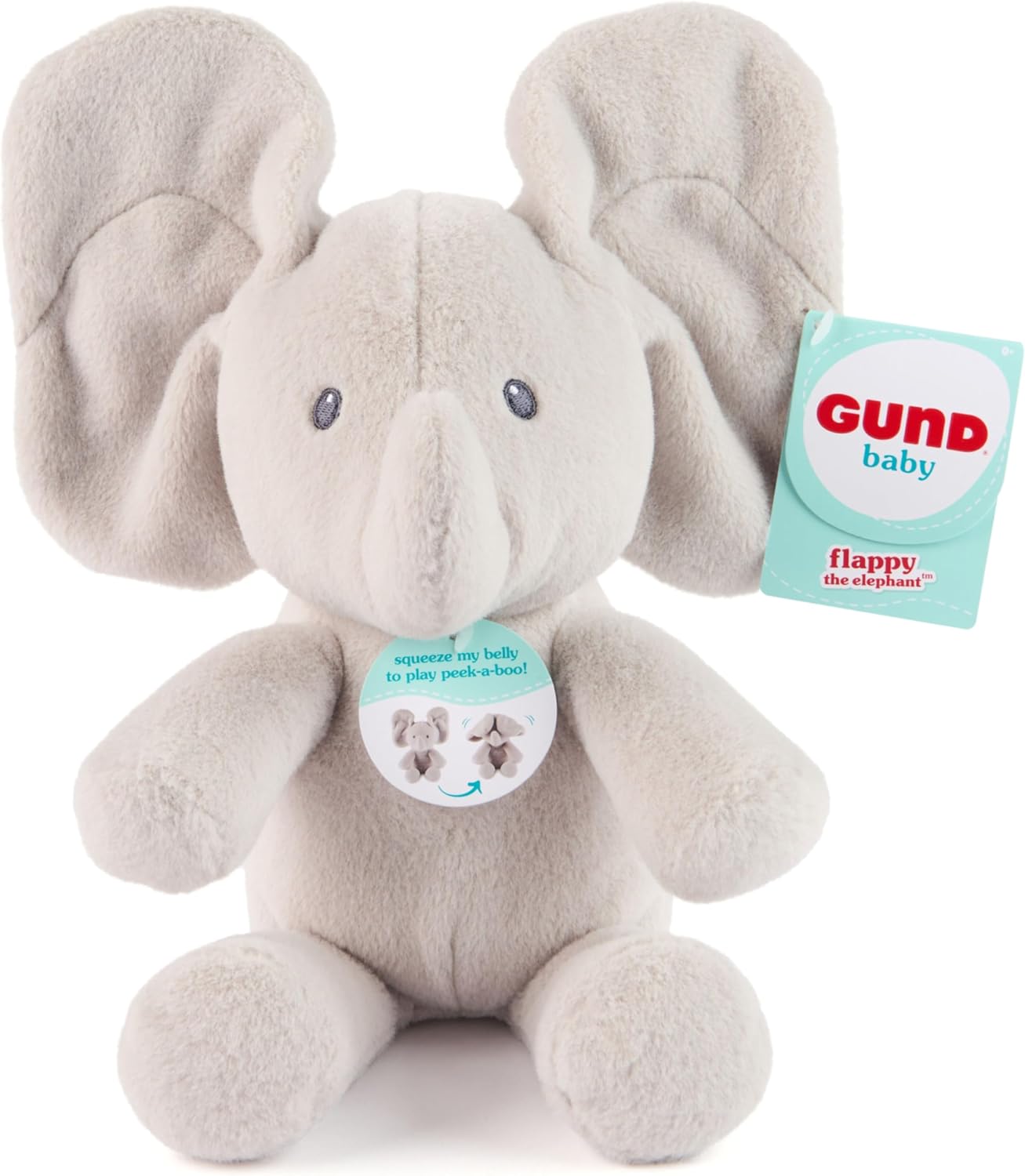 GUND Baby Peek-a-Boo Flappy Elephant Plush