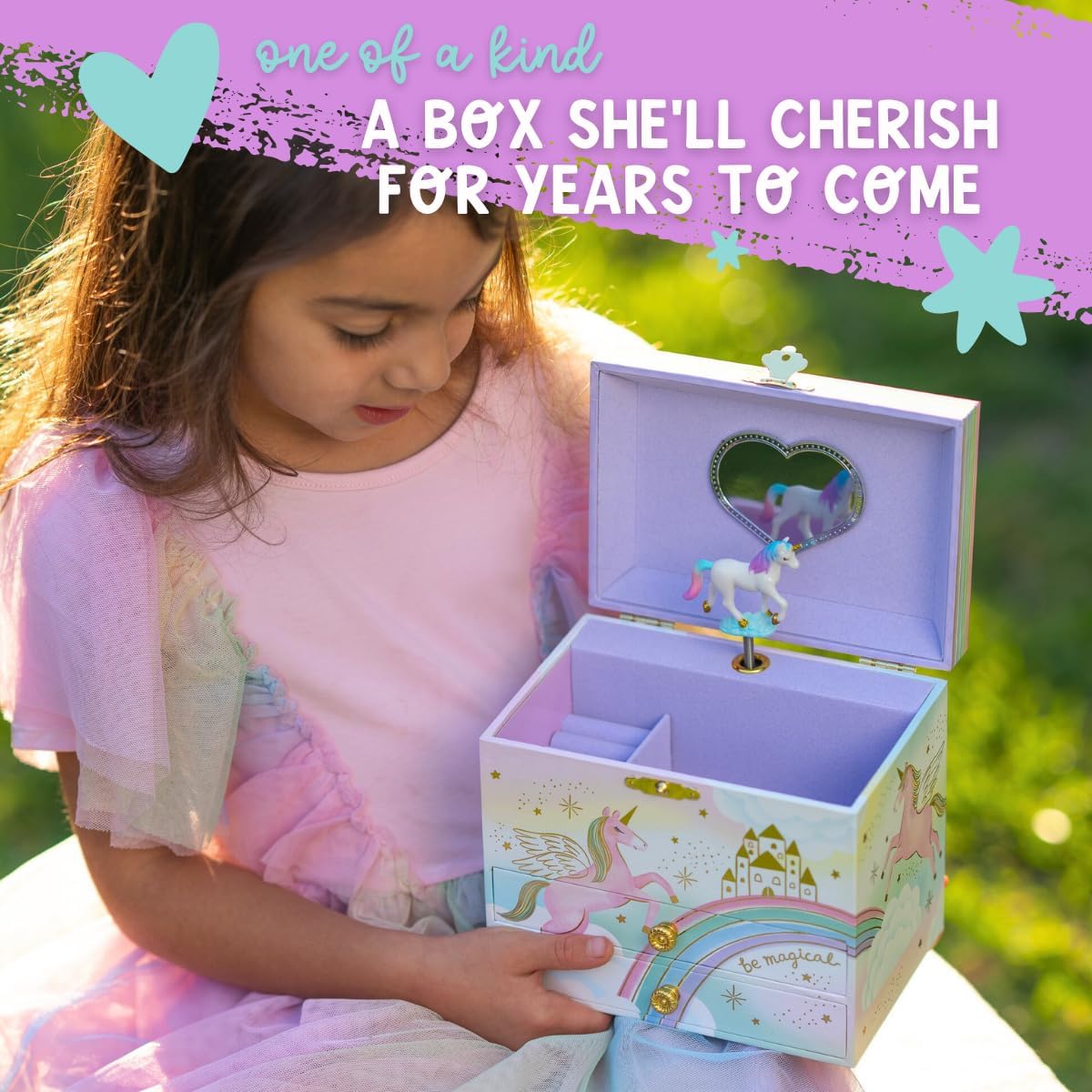 Magical Unicorn Jewelry Box- 2 Drawer