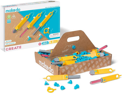 Makedo Create | 260 Piece Cardboard Construction Toolbox