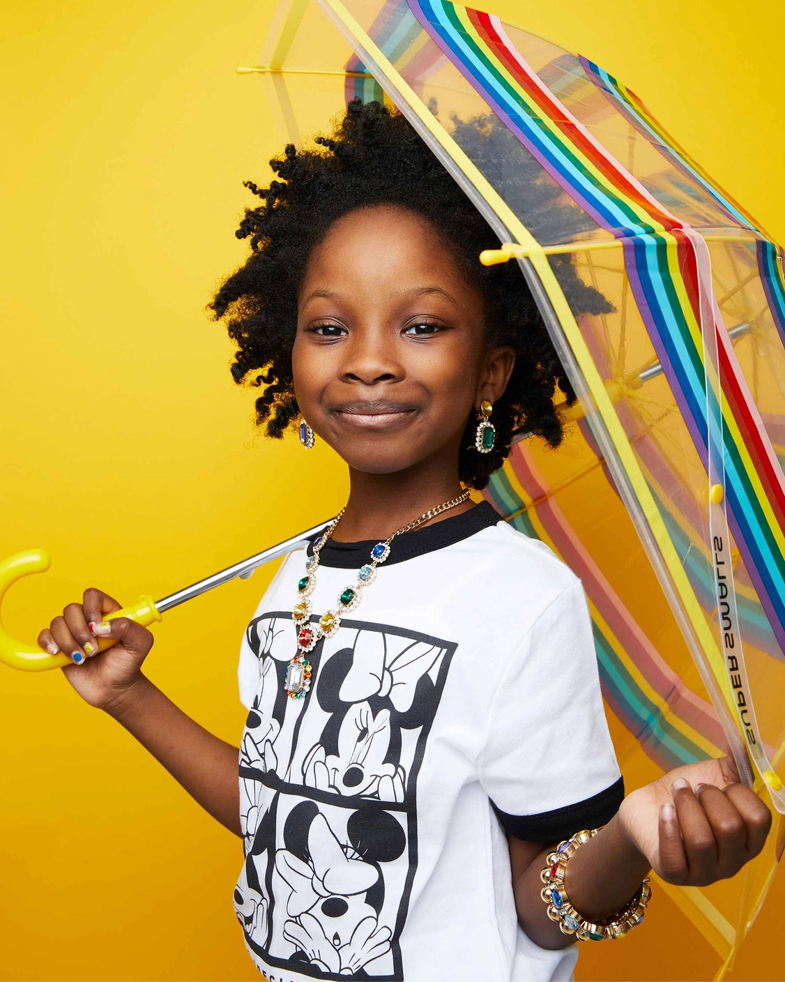 Rainbow Striped Umbrella