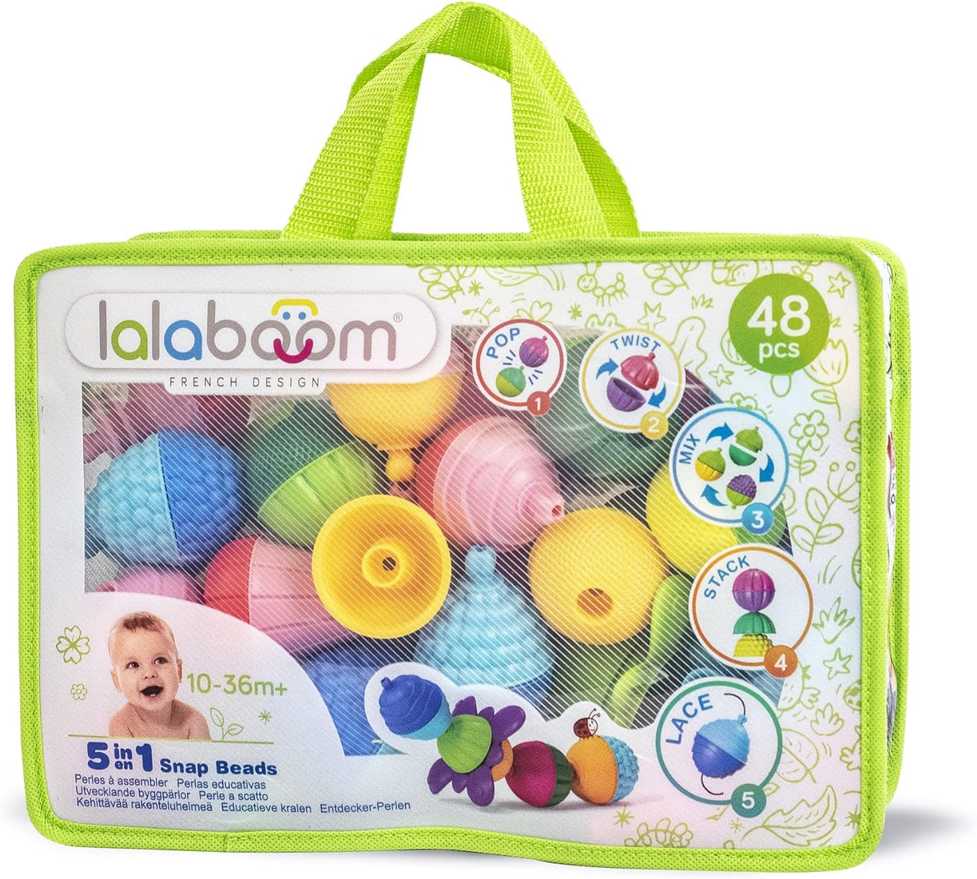 Lalaboom Zippered Tote Set