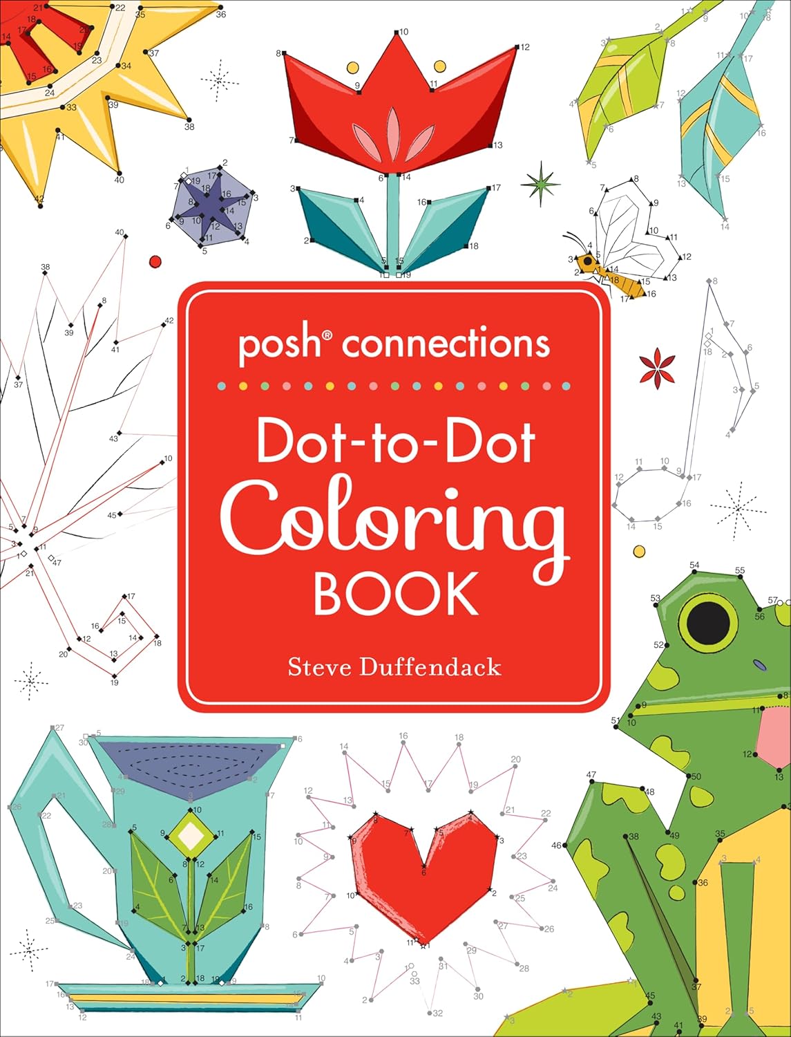 Posh Connections A Dot-to-Dot Coloring Book