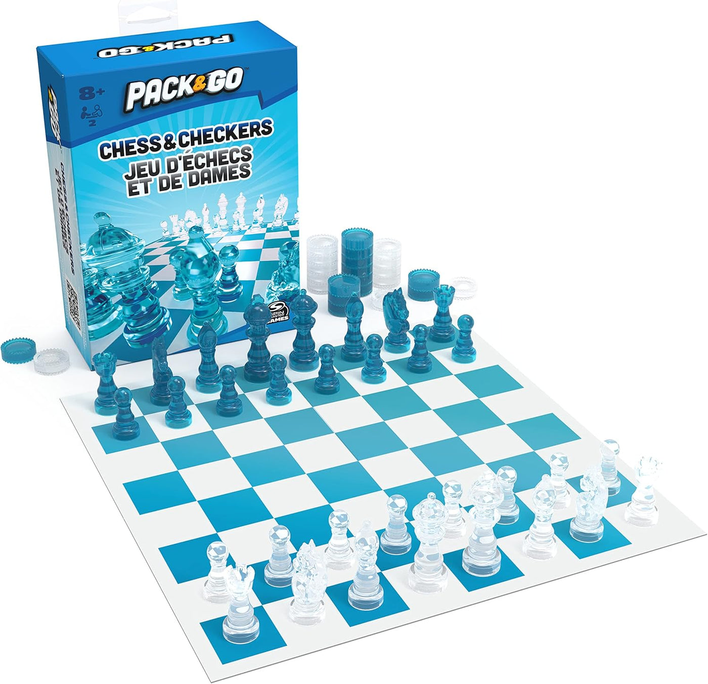 Pack & Go Chess & Checkers Board Game