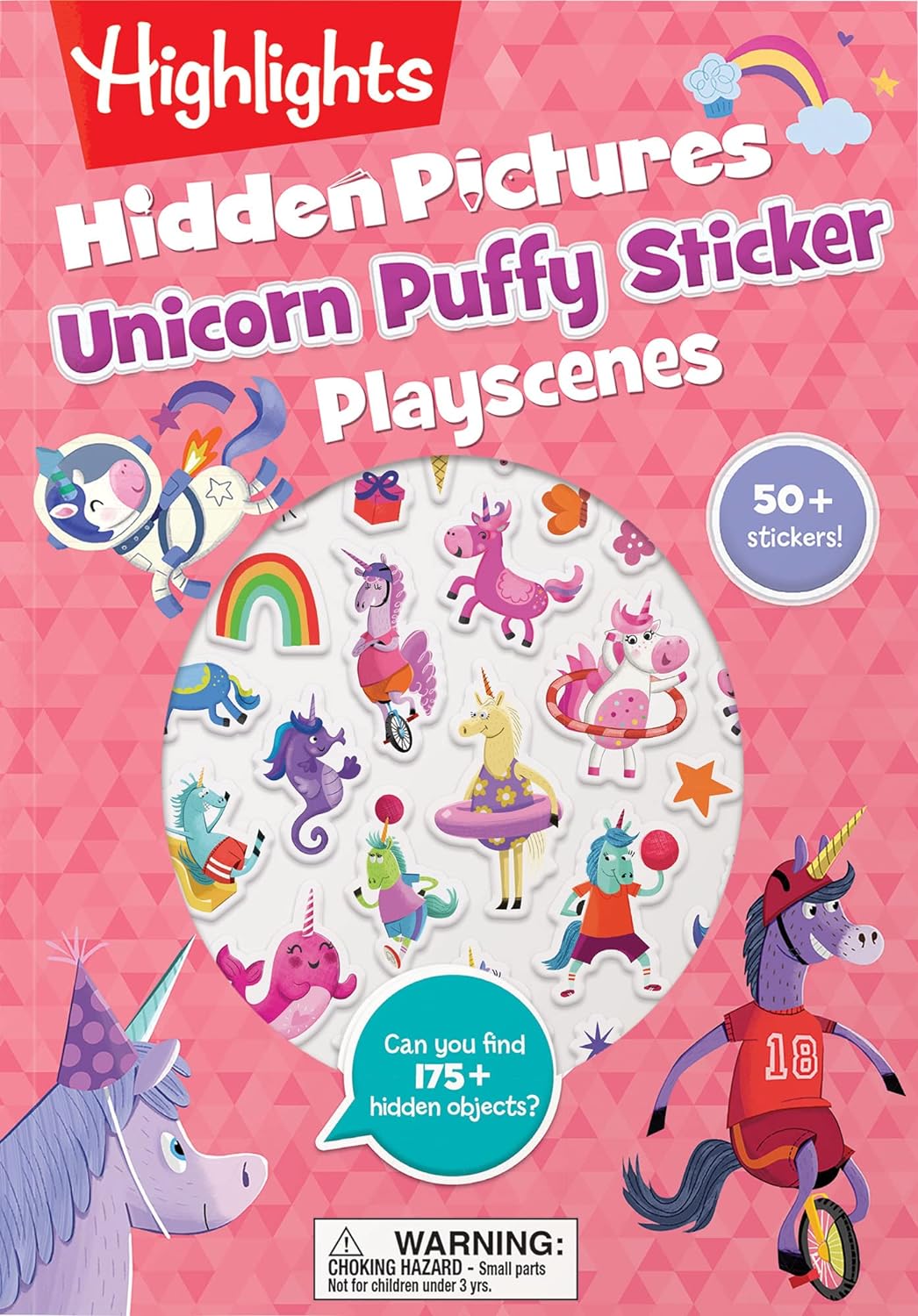 Highlights Hidden Pictures Unicorn Puffy Sticker Playscenes