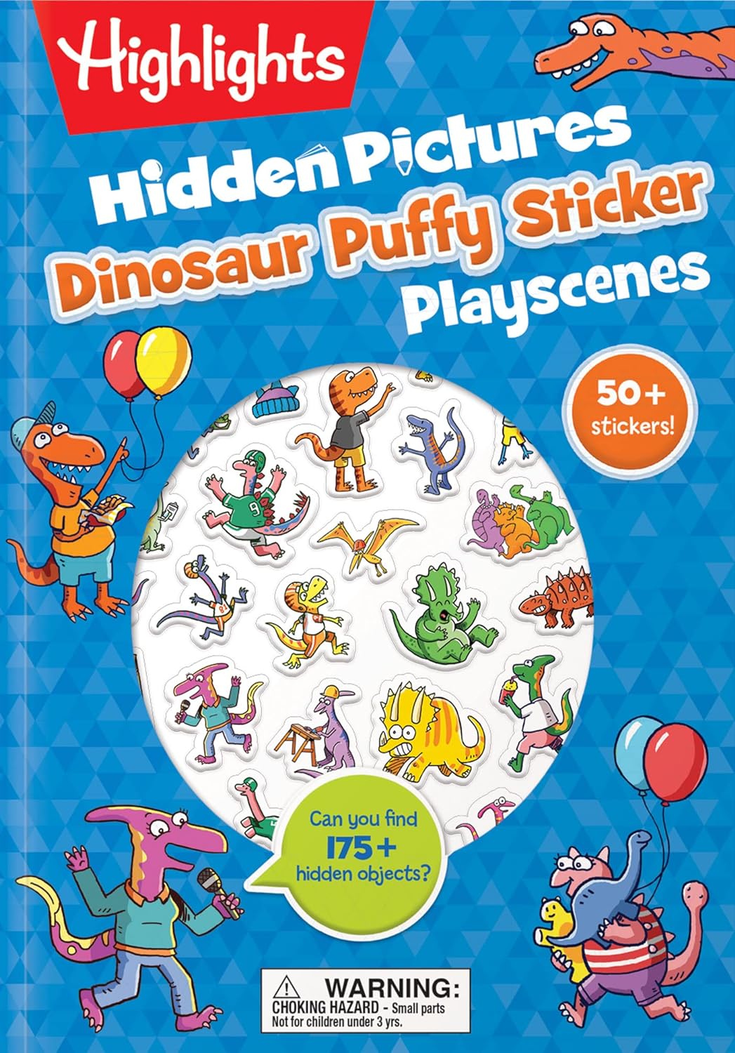 Highlights Hidden Dinosaur Puffy Sticker Playscenes