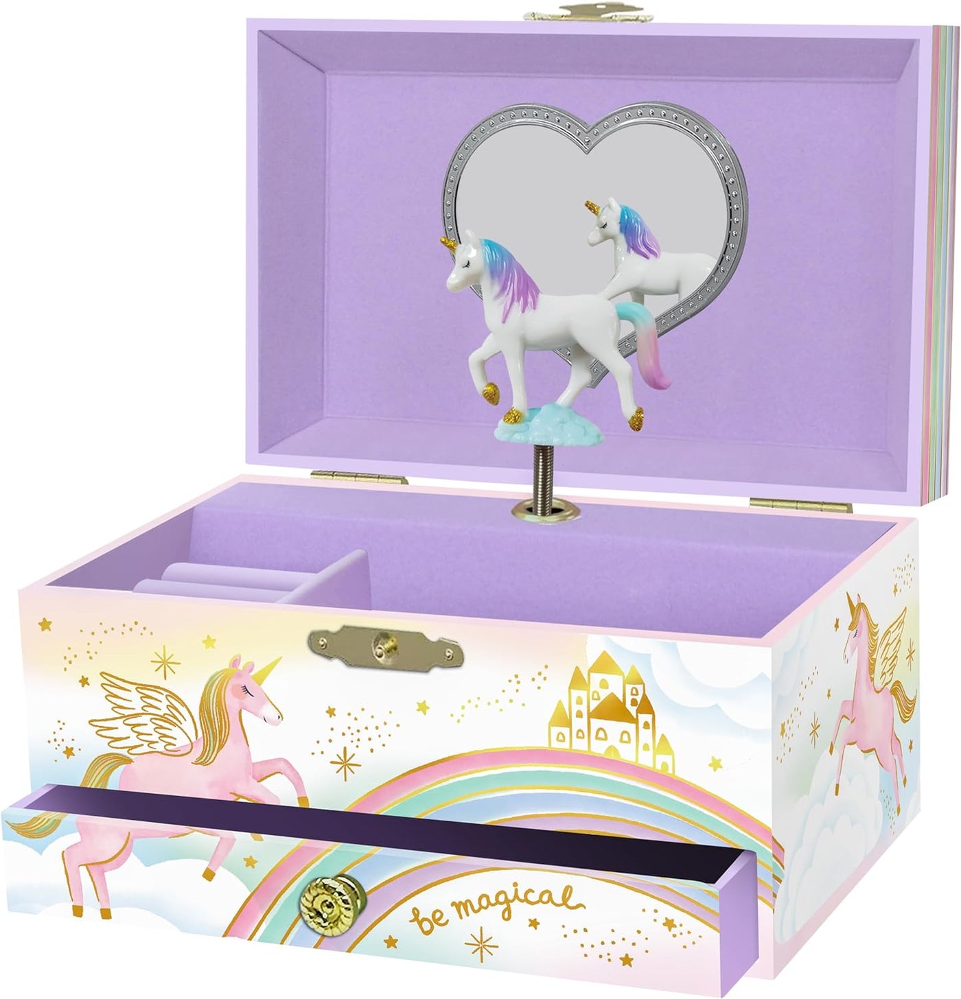 Magical Unicorn Jewelry Box- 1 Drawer