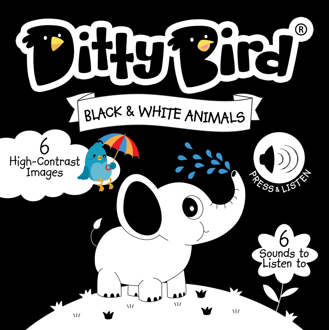 Ditty Bird - Black and White Animals