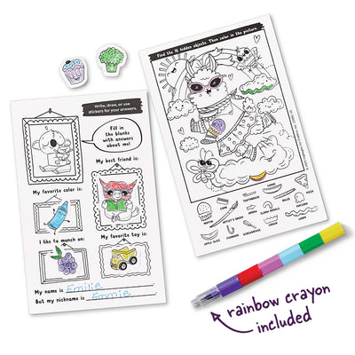 Highlights Color-in Stickers and Puzzles! Adorable Animals