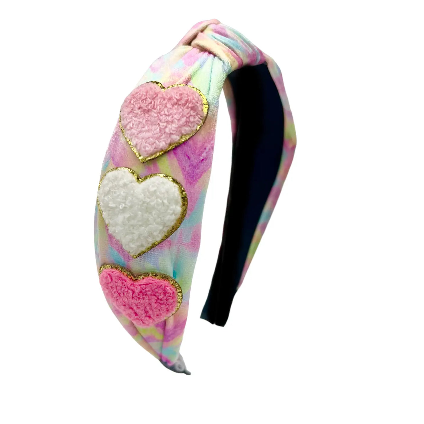 Varsity Tie Dye Heart Knot Headbands