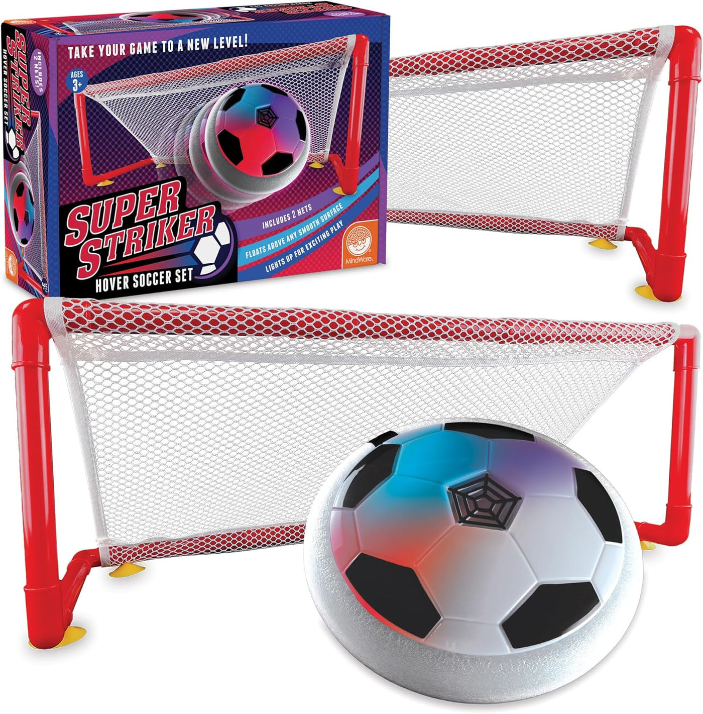 Super Striker Hover Soccer Ball Set - Indoor Soccer for Kids