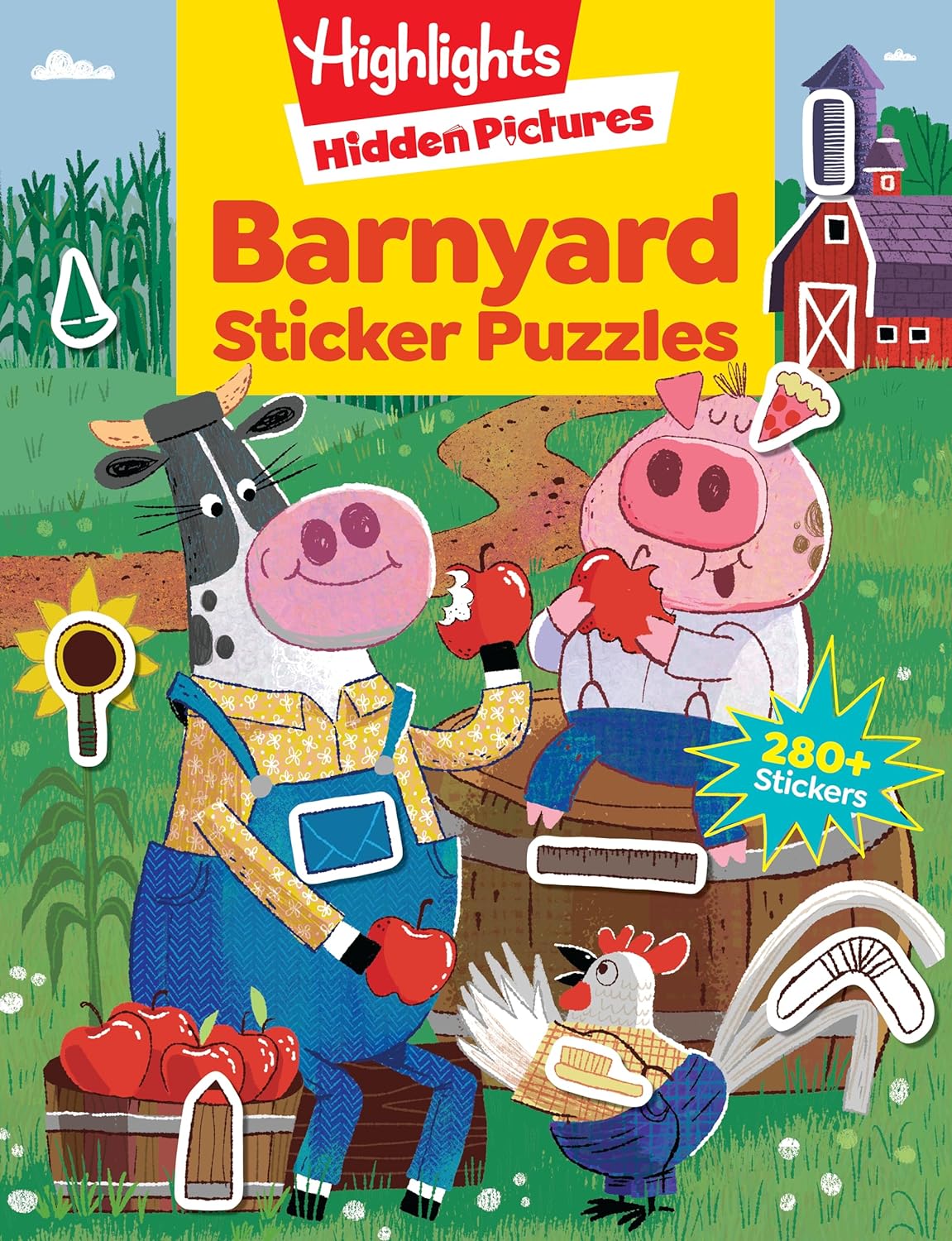 Highlights Barnyard Sticker Puzzles