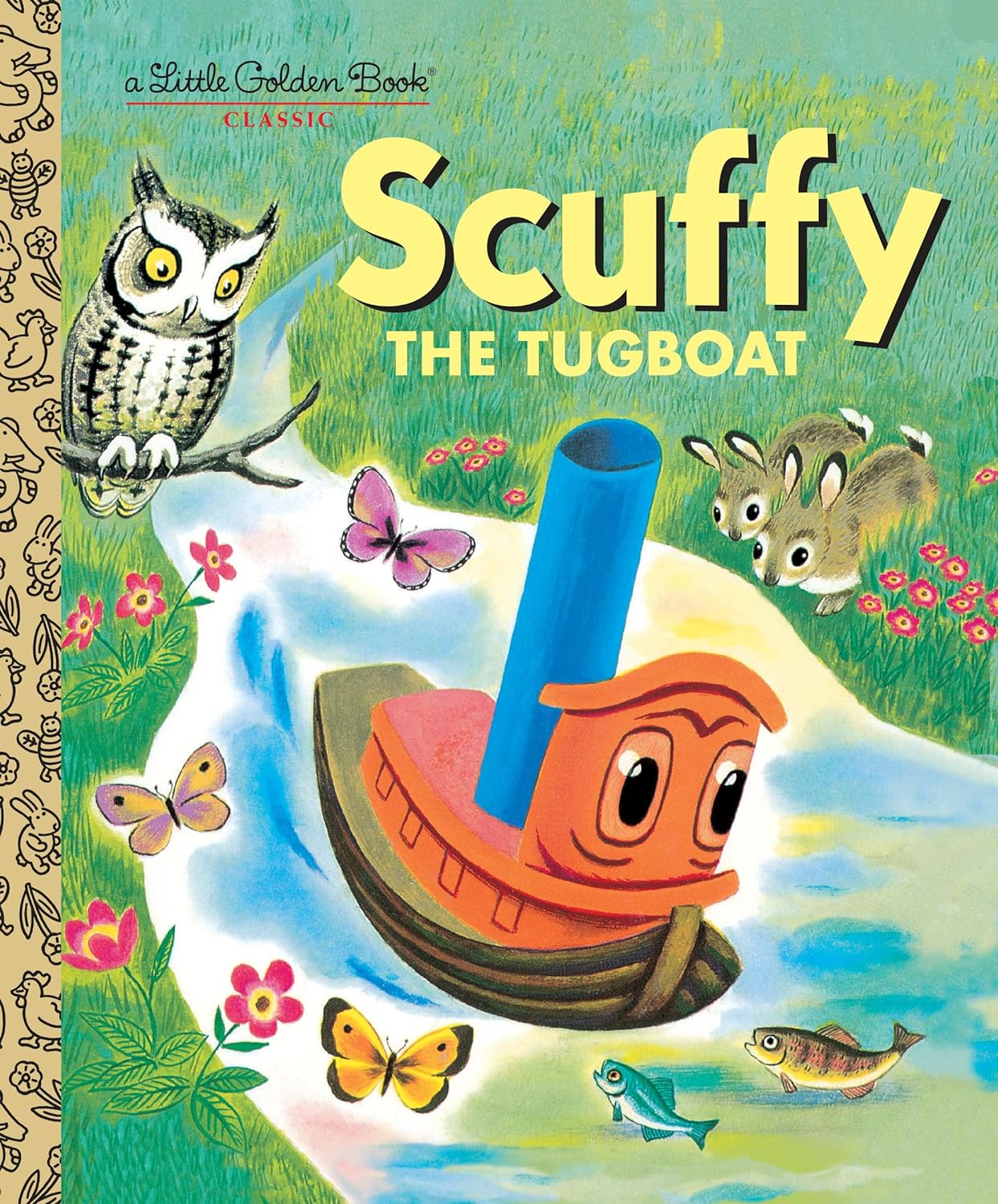 Scuffy the Tugboat and His Adventures Down the River Little Golden Book