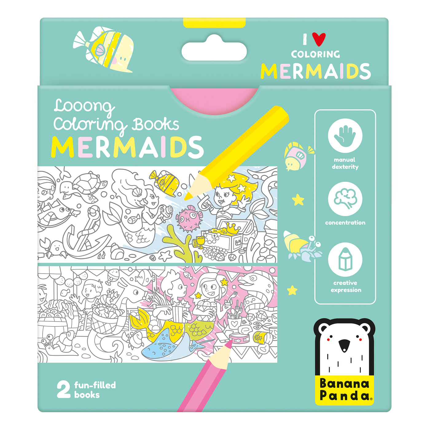 Looong Coloring Books- Books for 18m-5y