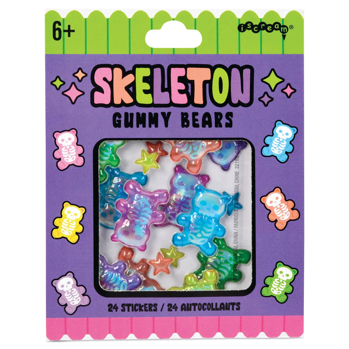 Skeleton Gummy Bear Stickdersl