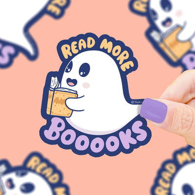 Read More Books Spooky Ghost Reading Gift Sticker