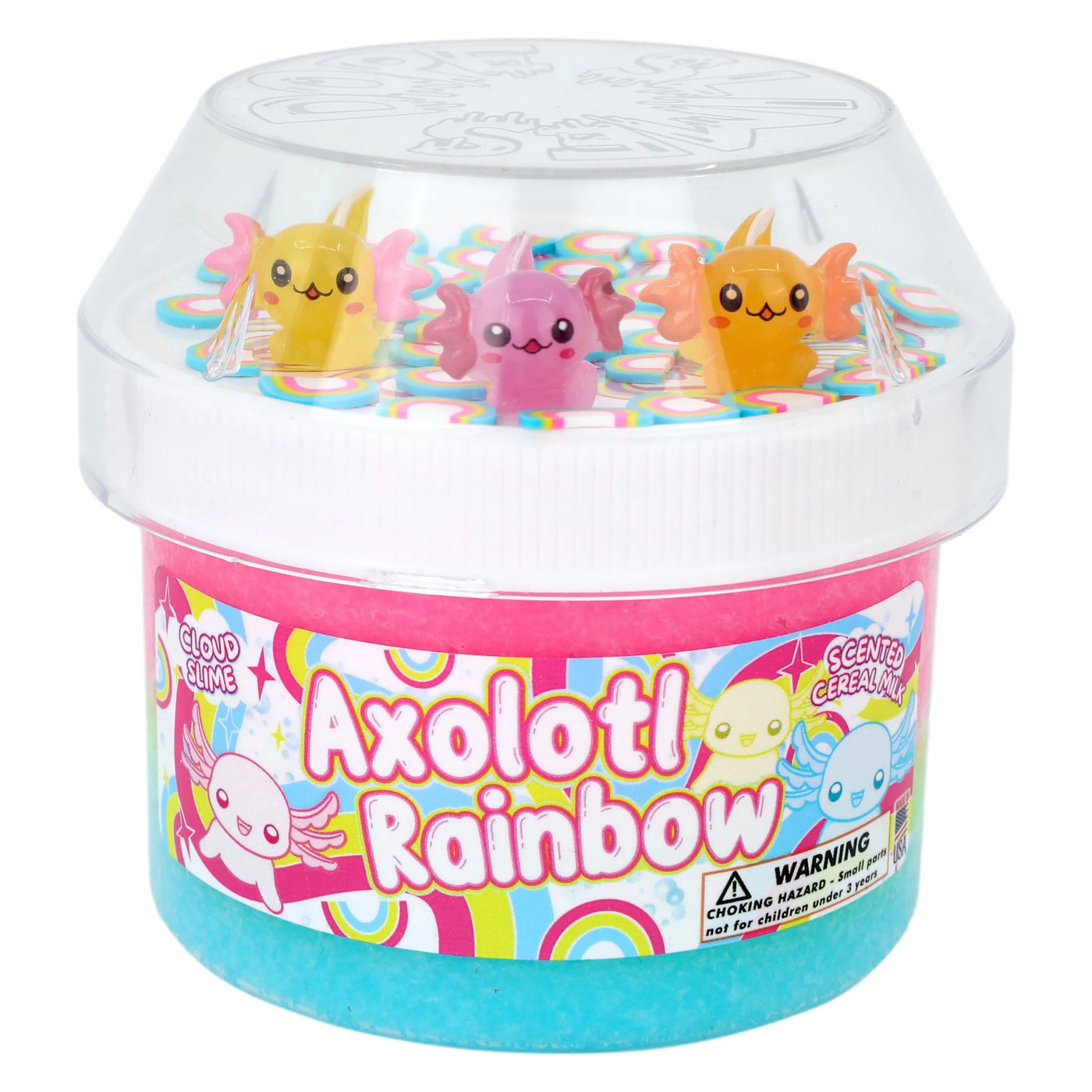 Axolotl Rainbow Dope Slime- REDESIGNED!