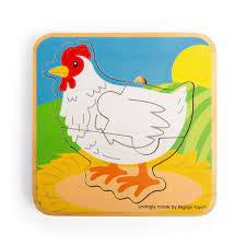 Chicken Lifecycle Layered Jigsaw Puzzle