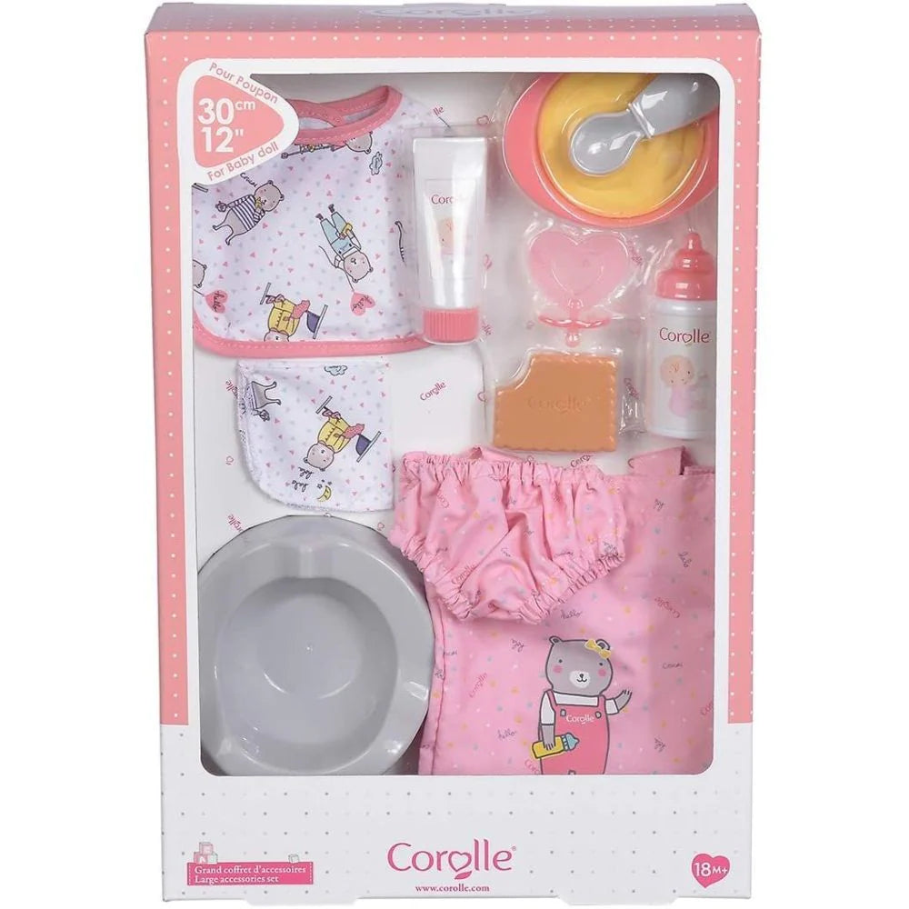 Large Accessories Set for 12 inch Baby Doll - Pink