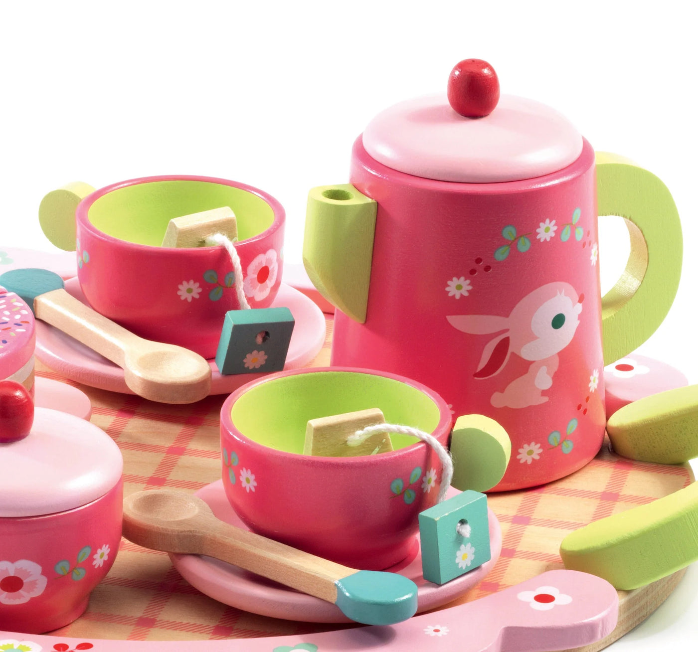 Lilli Rose's Wooden Tea and Cake Set