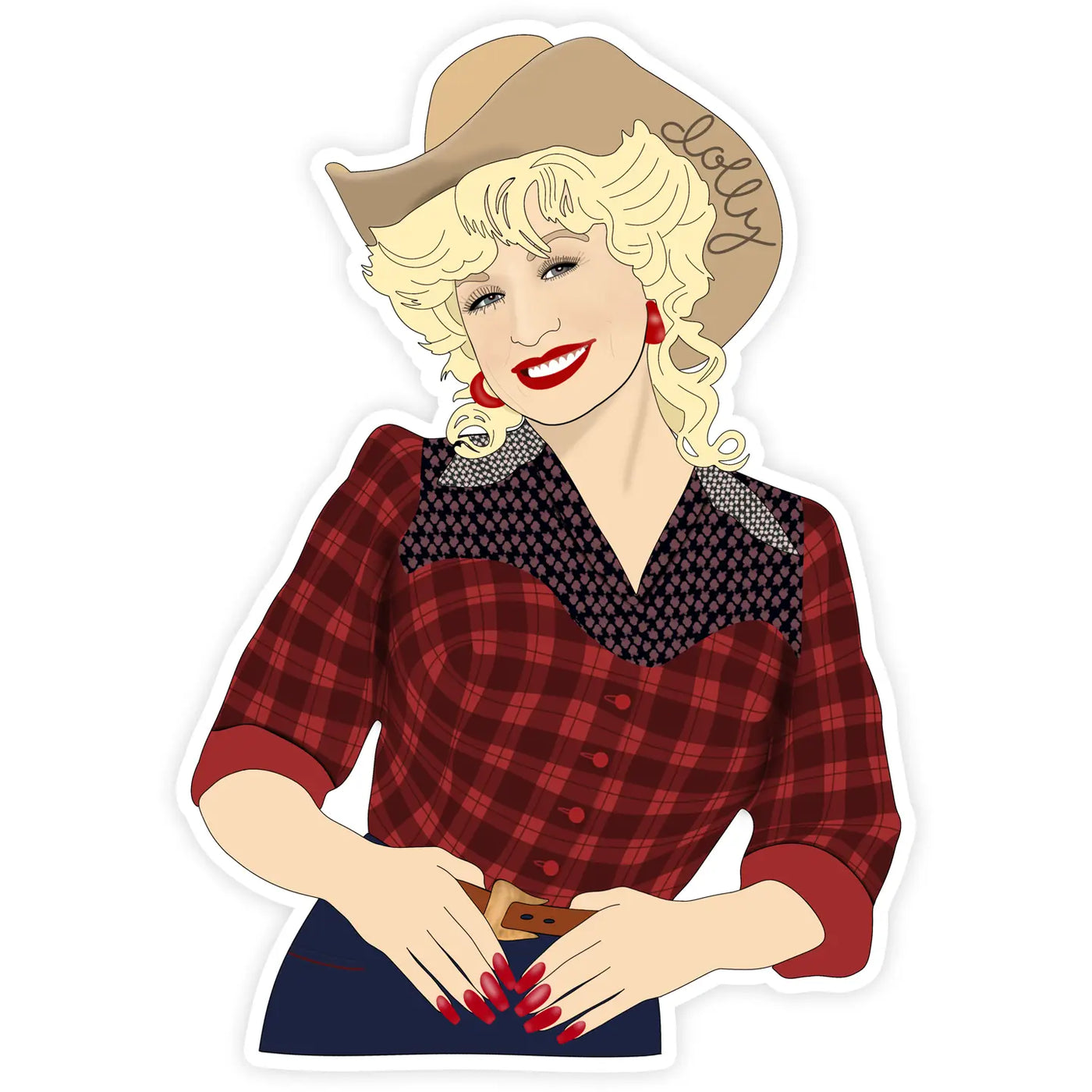 Classic Dolly Parton Sticker