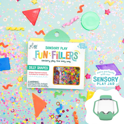 Sensory Jar Fun Fillers - Silly Shapes
