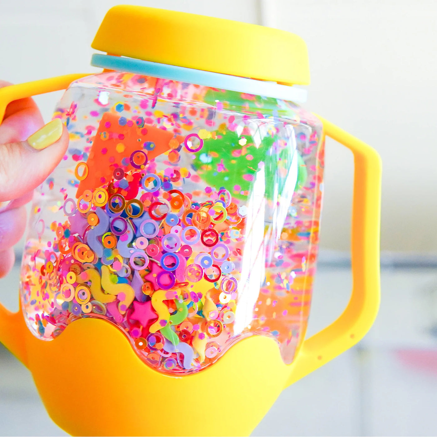 Sensory Jar Fun Fillers - Silly Shapes