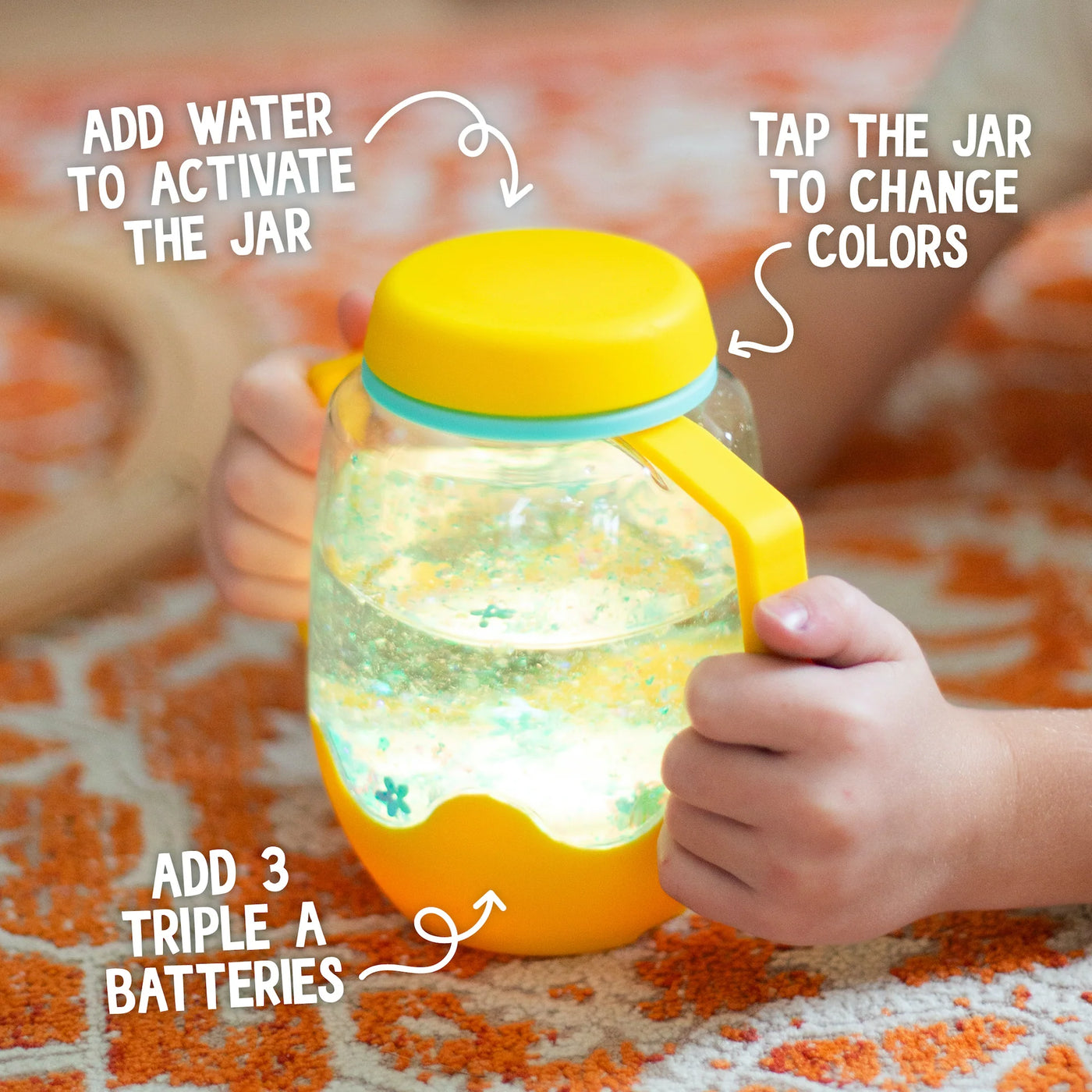 Sensory Play Jar Frosty Blue