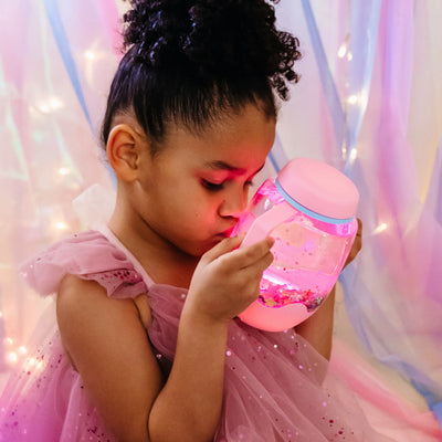 Sensory Play Jar Bubblegum Pink