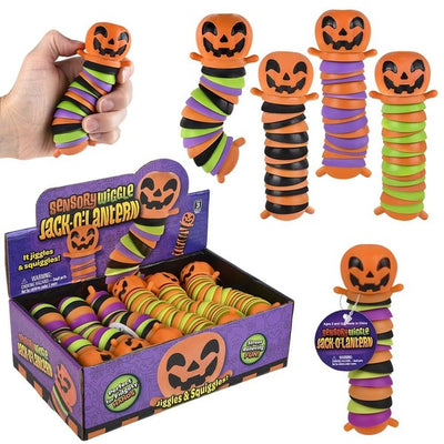 5.5” Sensory Wiggle Jack-O-Lantern