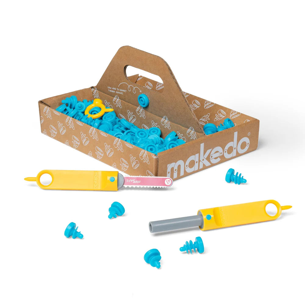 Makedo Discover | 126 Piece Cardboard Construction Toolbox