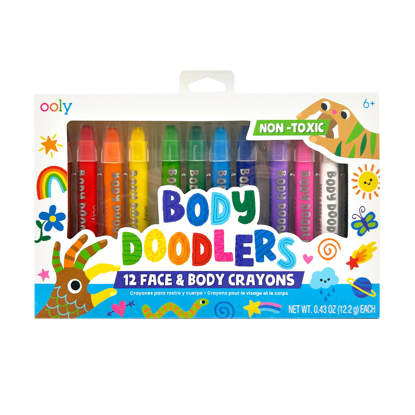 Body Doodlers - Face & Body Crayons - Set of 12